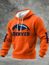 Men'S Casual Printed Hooded Sweatshirt