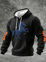 Men'S  Football Printed Hooded Sweatshirt