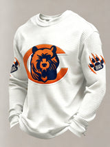 Men's Football Printed Casual Long-Sleeved Top