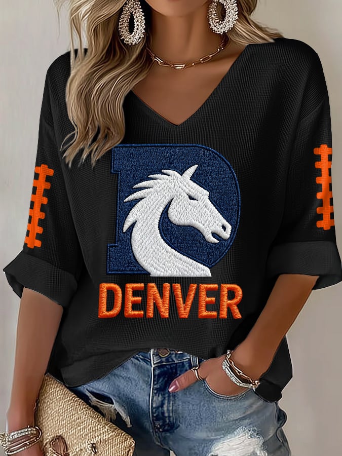 Women'S Football Print Casual T-shirt