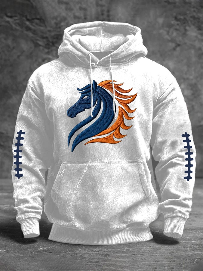 Men's Veterans Print Long Sleeve Hoodie