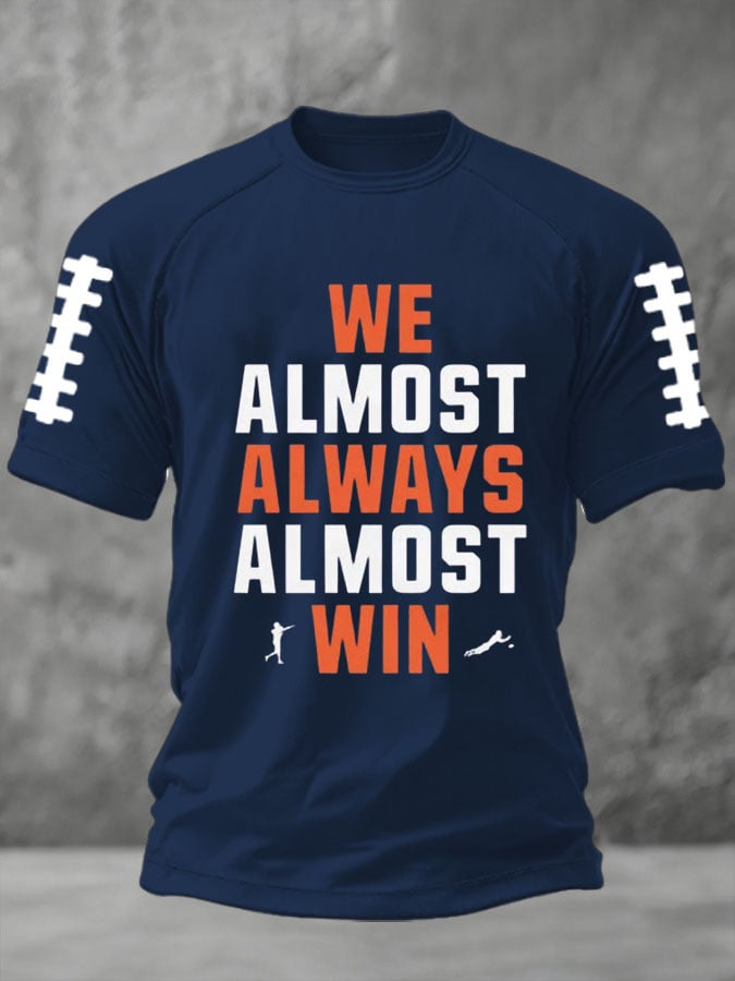 Men'S Football Print Casual T-Shirt