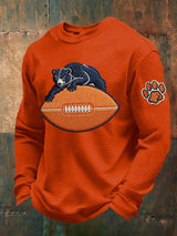 Men's Retro Bear Print T-Shirt