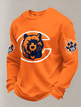 Men's Football Printed Casual Long-Sleeved Top