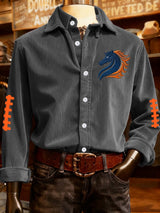 Men's Rugby Corduroy Casual Shirt