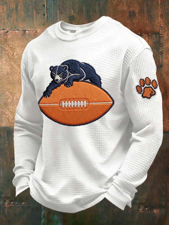 Men's Retro Bear Print T-Shirt