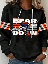 Women's Football Print Hoodie