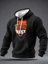 Men's Good Better Best Bear Print Hoodie
