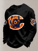 Men's Football Printed Casual Long-Sleeved Top