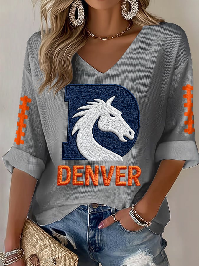 Women'S Football Print Casual T-shirt