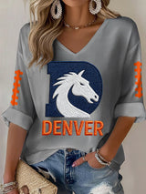 Women'S Football Print Casual T-shirt