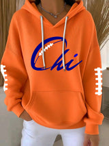 Women's Rugby Casual Hooded Sweatshirt