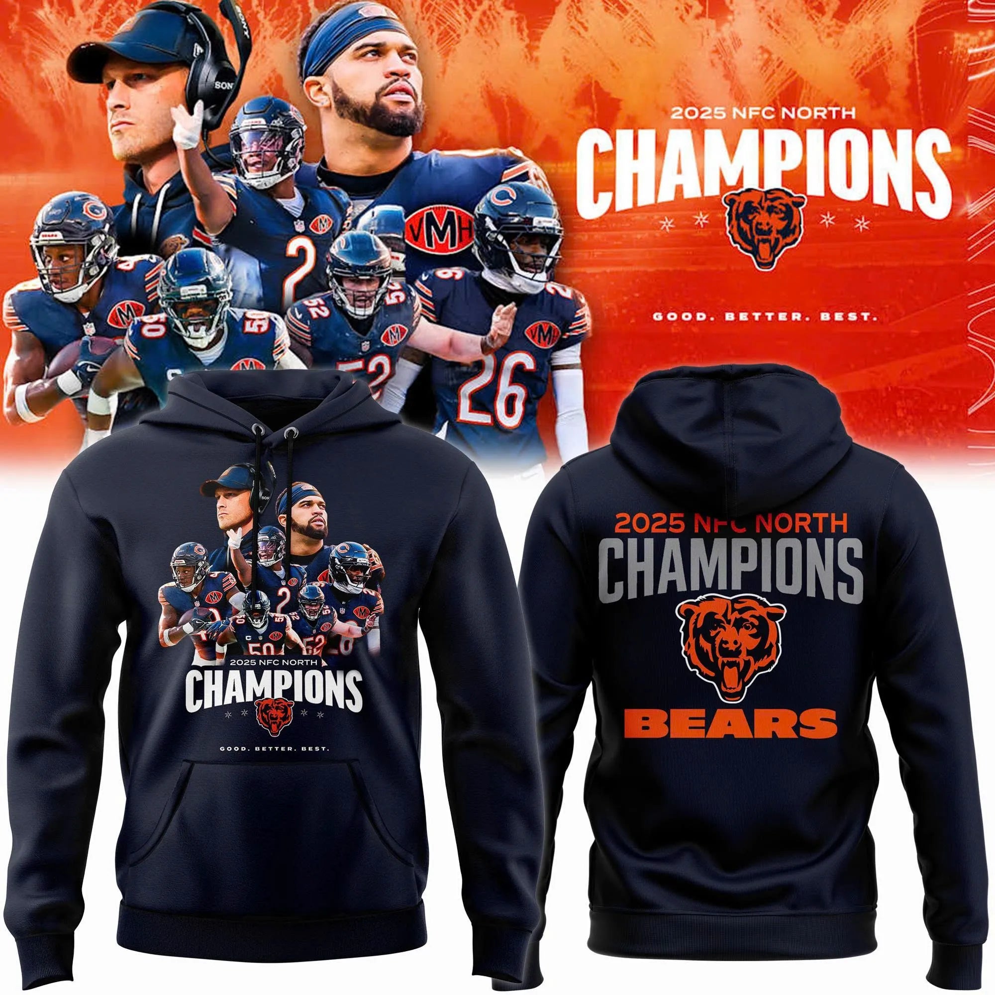 Bears 2025 NFC NORTH Division Champions Sweatshirt